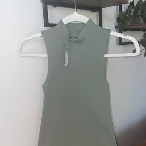 Ribbed body con dress